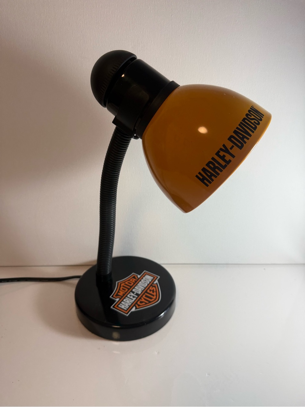 Harley Davidson Motorcycles Yello/black Adjustable Desk Lamp